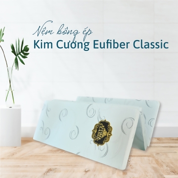 Nệm bông ép Eufiber Classic Kim Cương 