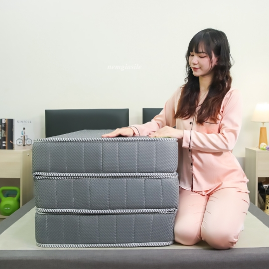 Nệm cao su gấm lạnh cao cấp Tatana - dạng gấp