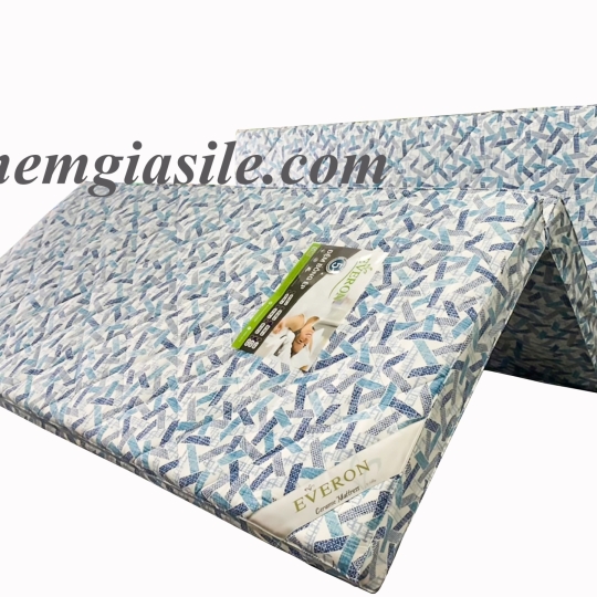 Nệm bông ép cao cấp Everon Ceramic áo chần bông