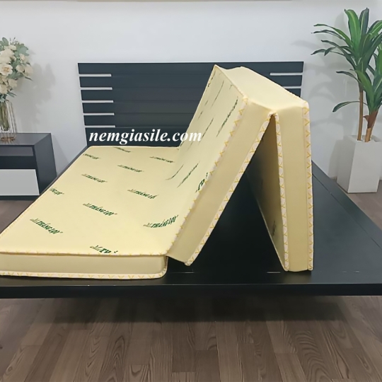Nệm cao su non của Thắng Lợi dạng gấp 3 hoặc gấp 2